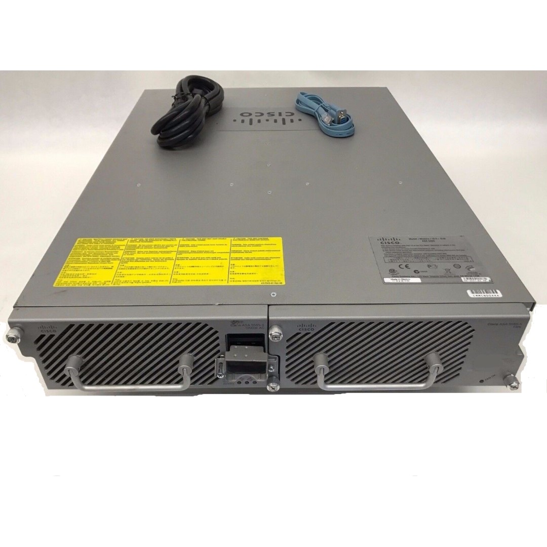 Cisco ASA 5585-X Firewall Edition SSP-10 bundle includes 8 Gigabit Ethernet interfaces, 2 Gigabit Ethernet SFP interfaces, 2 Gigabit Ethernet management interfaces, 5000 IPsec VPN peers, 2 Premium VPN peers, 3DES/AES license