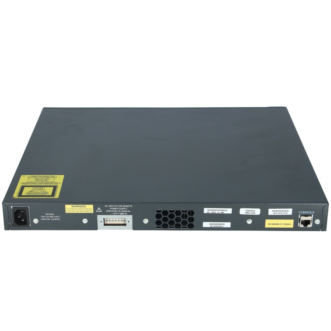 Cisco Catalyst 3550 Stackable 24 10/100 Ethernet ports &amp; 2 Gigabit Ethernet GBIC ports, Standard Multilayer Image software