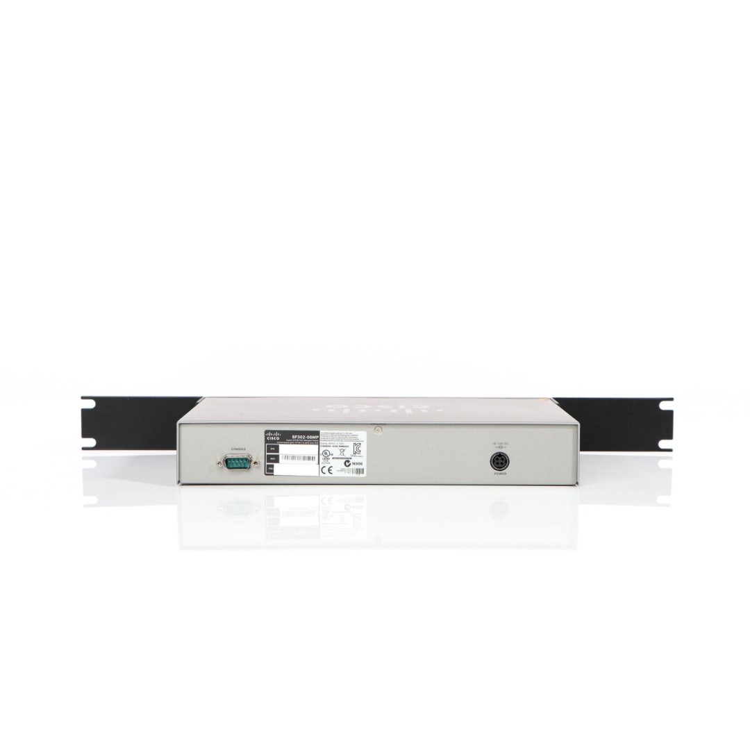 Cisco Small Business 300 Series SF302-08MP Managed Switch, 8-Port 10/100 Maximum PoE &amp; 2 combo mini-GBIC ports