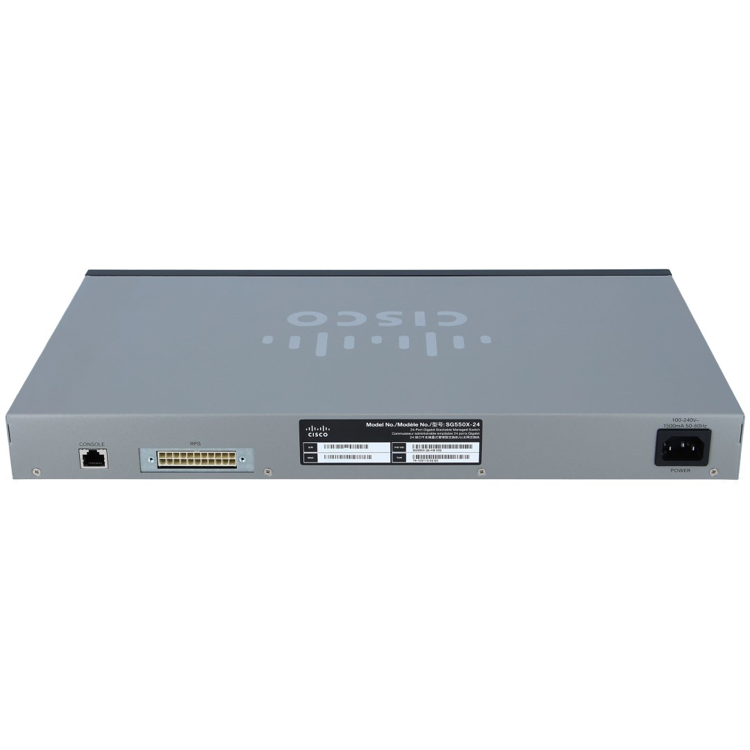 Cisco 550X Series SG550XG-24 Stackable Managed Switch, 24-Port 10/100/1000 &amp; 4x 10 Gigabit Ethernet (2x 10GBase-T/SFP+ combo &amp; 2x SFP+)