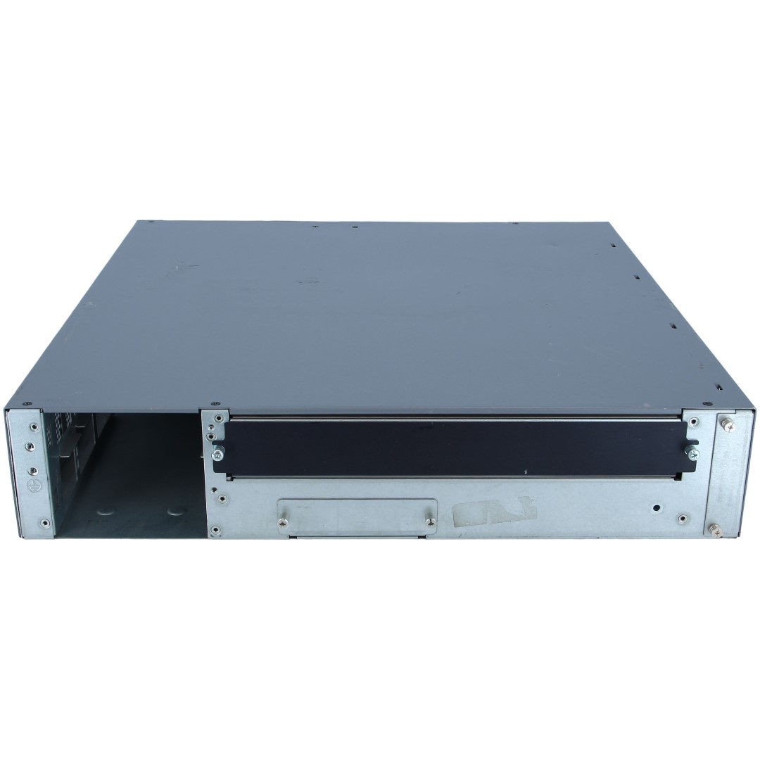 Juniper SRX550 Services Gateway, 2 RU height, 6 GPIM slots, 2 Mini-PIM slots, 6  10/100/1000BASE-T ports, 4GbE SFP ports,  dual PS slots, fans; ships with one 645 watt AC power supply with 247 W PoE power (power cord and rack-mount kit included)
