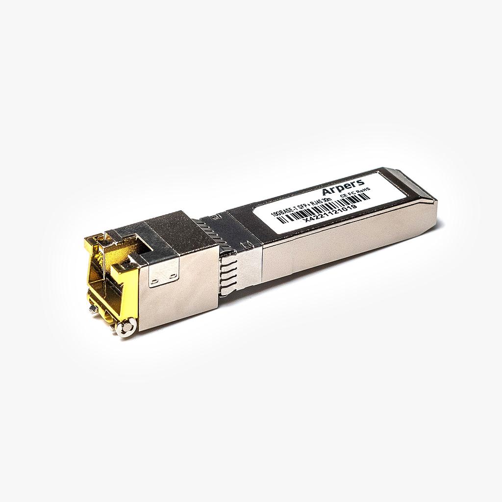 Arpers 10GBASE-T SFP+, Categoría 6, 30m, RJ-45 compatible con Arista