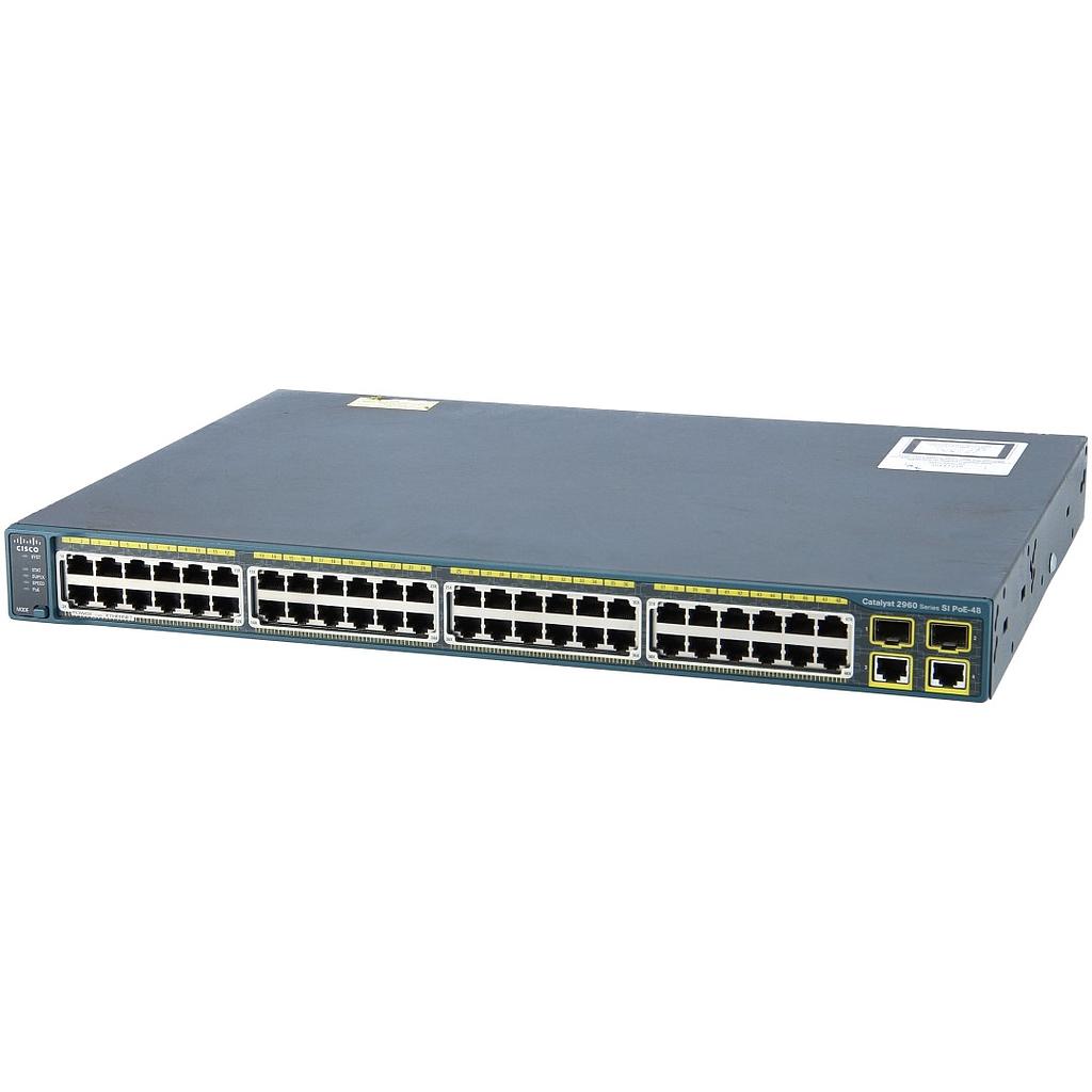 Cisco Catalyst 2960 48 10/100 PoE ports, 2 10/100/1000 &amp; 2 SFP uplink ports, LAN Lite Image