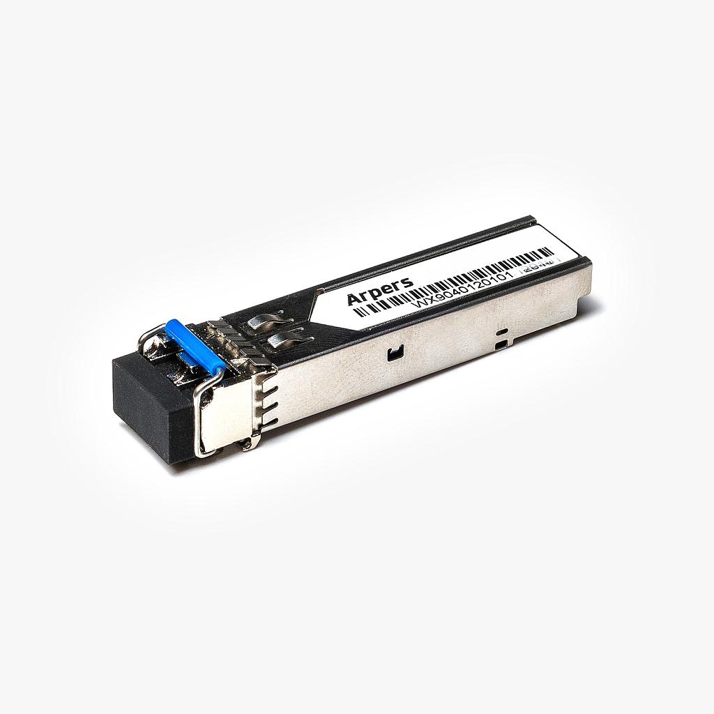 Arpers 1000BASE-BX BiDi SFP, 1310nm-TX/1550nm-RX , 20km, LC Símplex, SMF, DOM compatible with Extreme (Enterasys)