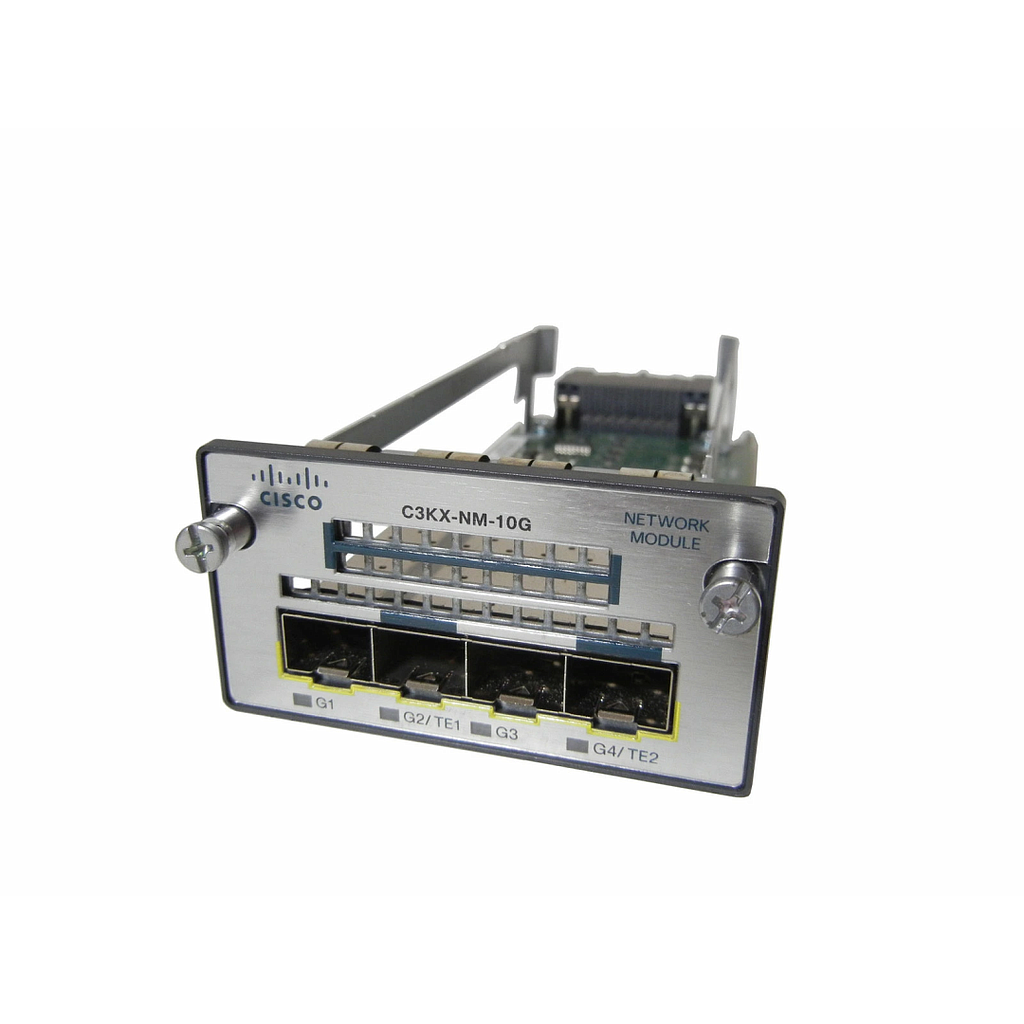 Cisco Two 10GbE SFP+ ports network module with four physical ports with two SFP+ and two regular SFP ports for 3750X and 3560X