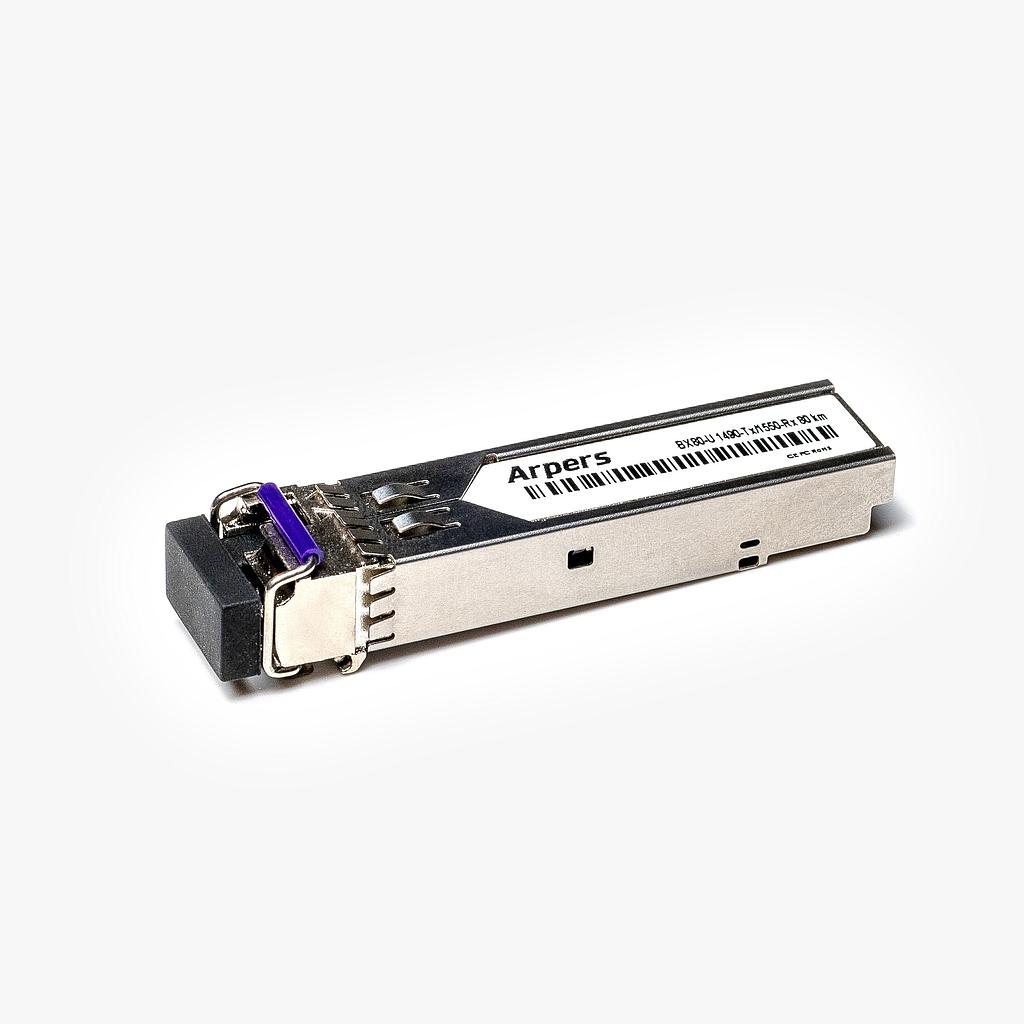 Arpers 10GBASE-BX80-U BiDi SFP+, 1490nm-TX/1550nm-RX, SMF, 80km, LC Símplex, DOM Transceiver Module compatible with Huawei
