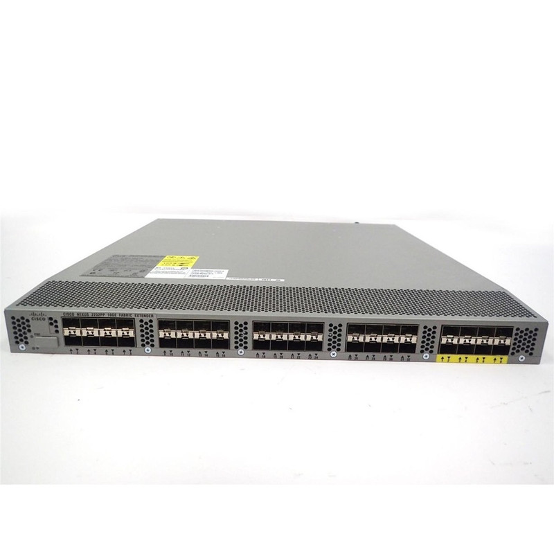 Cisco Nexus 2248PQ 10GE Fabric Extender, 2PS, 4 Fan Module, 48x1/10GE (req SFP/SFP+) and 4x40G QSFP+ (req QSFP+), choice of airflow and power supply