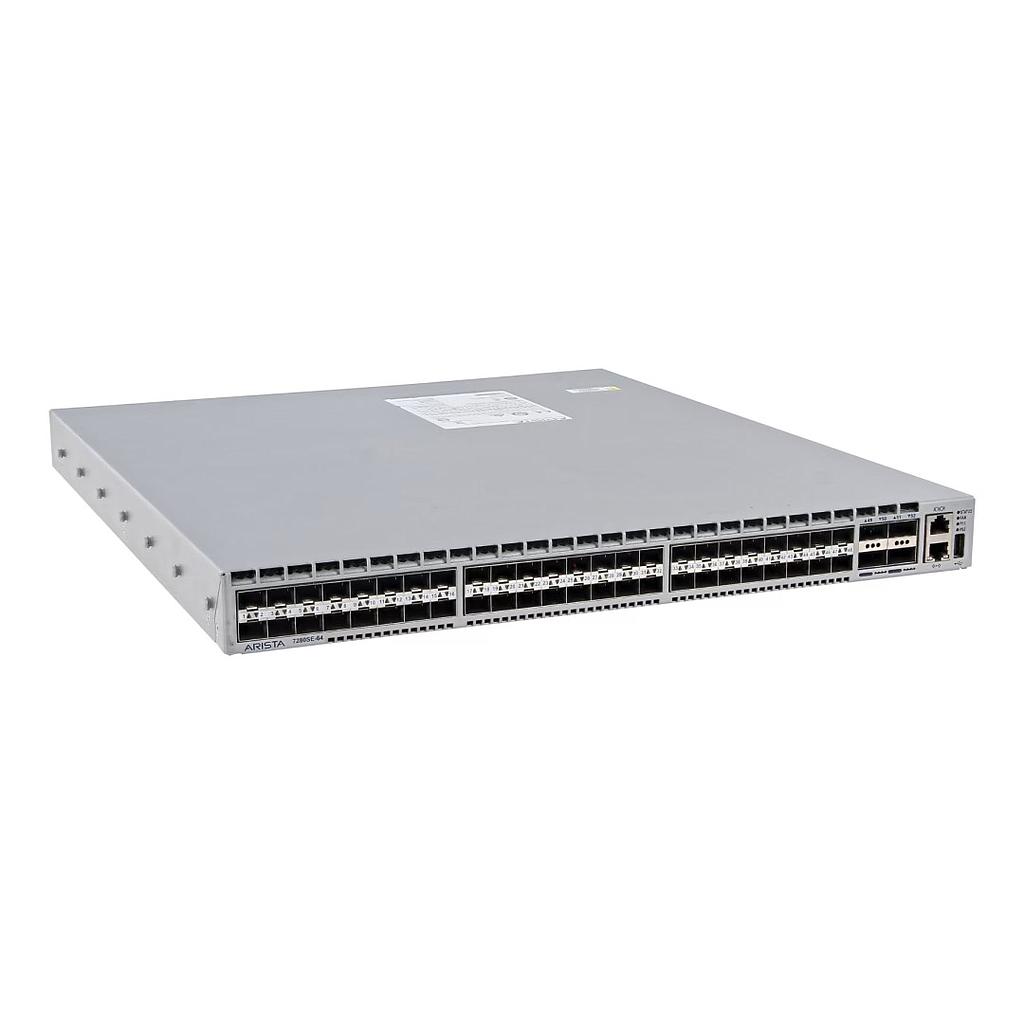 Arista 7280SE, 48xSFP+ &amp; 4x40GbE QSFP+ switch, front-to-rear airflow and dual AC power supplies