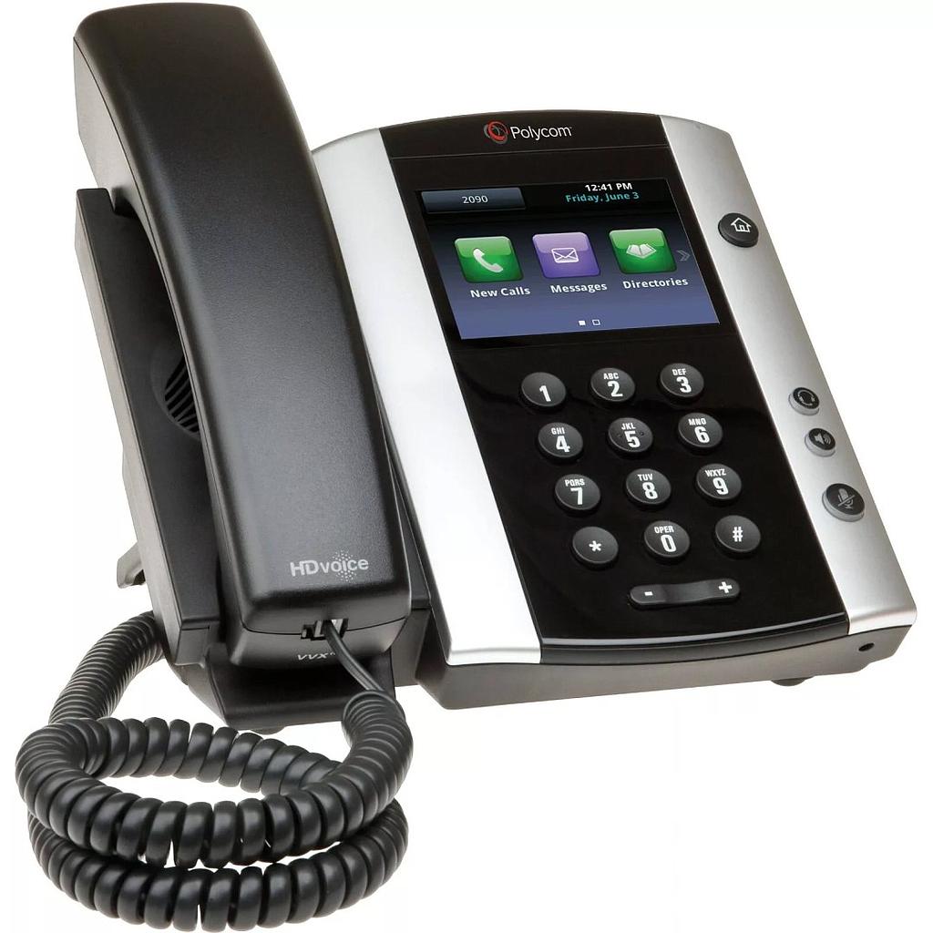 Polycom IP Phone VVX 500, 12-Lines, Gigabit Ethernet, PoE