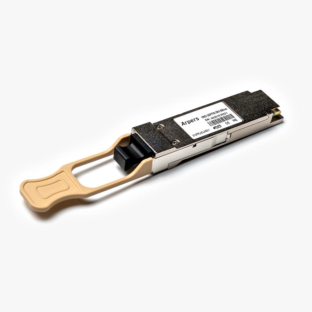 Arpers 100GBASE-SR4 QSFP28, Optical Transceiver 850nm, 100m, DOM MPO, MMF compatible with Huawei