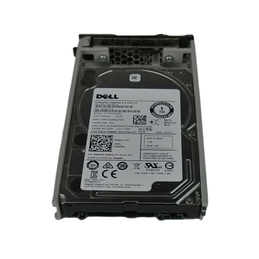 56M6W | Dell 1TB 7.2K 2.5 SAS 12Gb/s HDD con caddy"