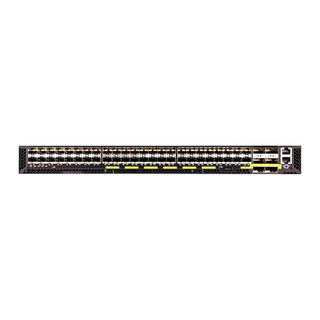 Edgecore AGR130, 48x 10GbE SFP+, 6x 100GbE QSFP28 ports, 2x AC PSUs, Front to Back Airflow, ONIE Software Installer, Aggregation Router