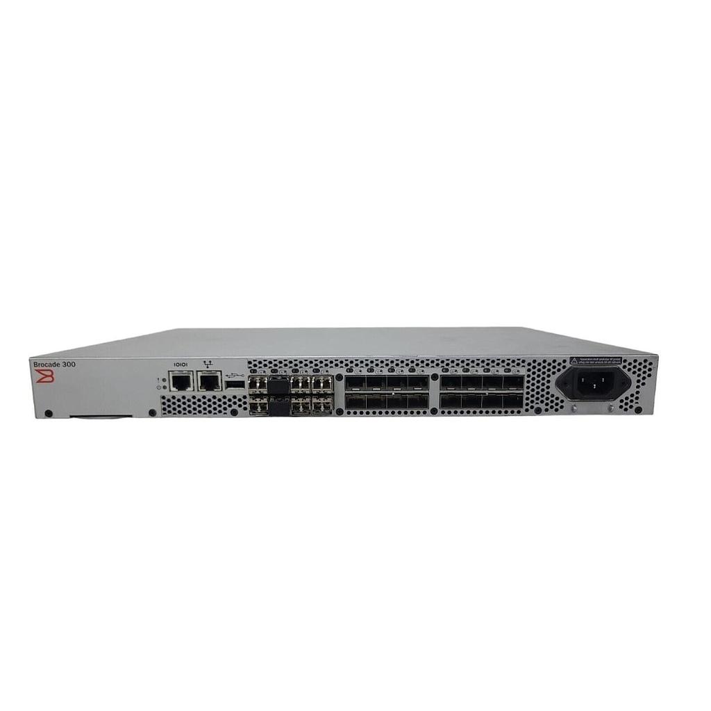 Brocade 300 24-Port 8G SFP+ Fibre Channel SAN Switch, 8 Active Ports