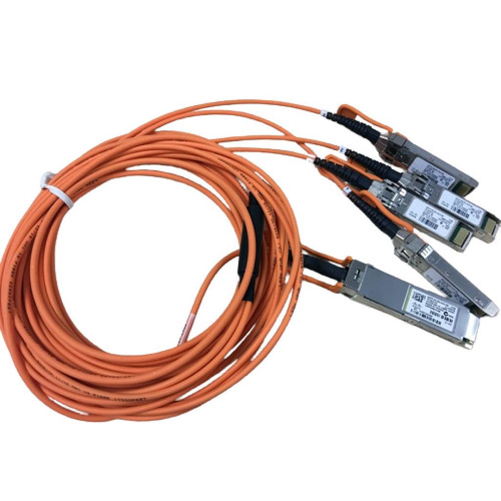 Cisco 40GBase-AOC QSFP to 4 SFP+ Active Optical breakout Cable, 3-meter