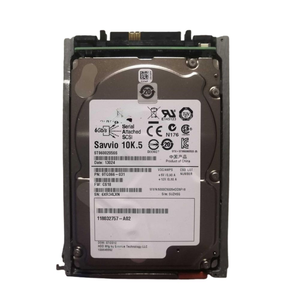 005049804 | 600GB 10K SAS 2.5" HDD para VNX con caddy