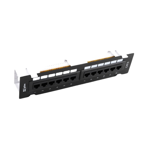 [31GT12PU6S] Panel superficie 10” 1U C-6 para 12 conectores RJ45