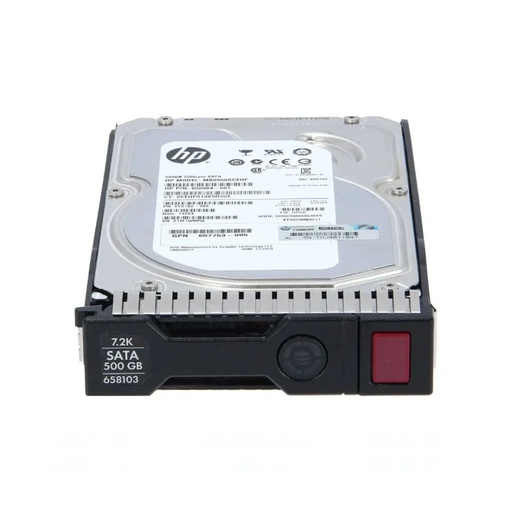 [658071-B21] 658071-B21 | Unidad de disco duro HPE de línea media SATA de 500 GB, 7,2 K, 3,5 pulgadas, 6 Gb/s