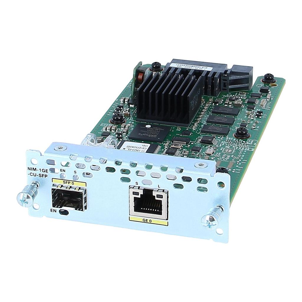 Cisco 1-Port Gigabit Ethernet WAN, dual-mode GE/SFP, Network Interface Module