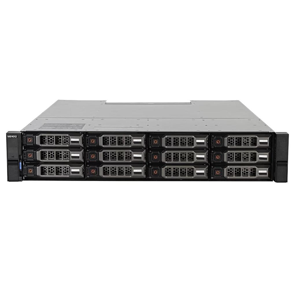 Dell PowerVault ME4012 12LFF 2U Storage Area Network (x2 0VMRF PSU 580W - x2 H0GFG 4-port 16gb FC / 10GbE iSCSI Module Controller)