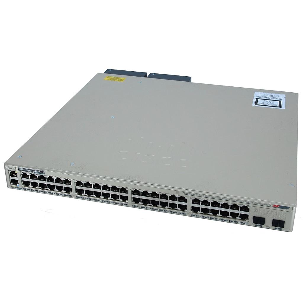 Cisco Catalyst 6800ia, 48-Port 10/100/1000 RJ45 POE+ with 740W power budget &amp; 2 10G SFP+ uplink, with one 1025W AC PSU, Instant Access Switch