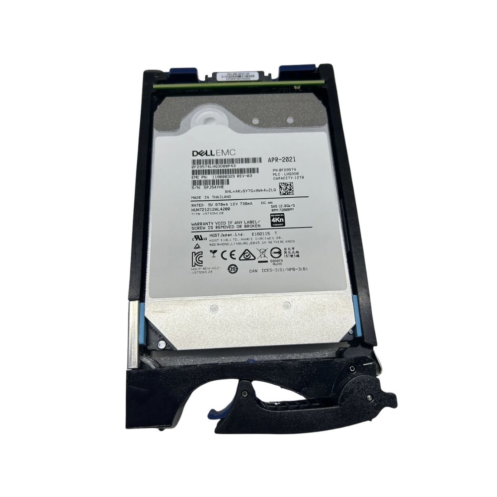 EMC 12TB 7.2K 3.5-inch SAS 12Gb/s Hard Drive, w/Caddy