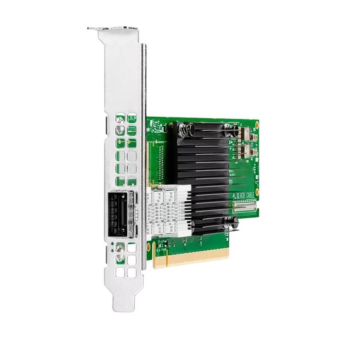 [P23664-B21-LP] HPE InfiniBand HDR/Ethernet 200Gb 1-port QSFP56 PCIe4 x16 MCX653105A-HDAT Adapter - Low Profile Bracket