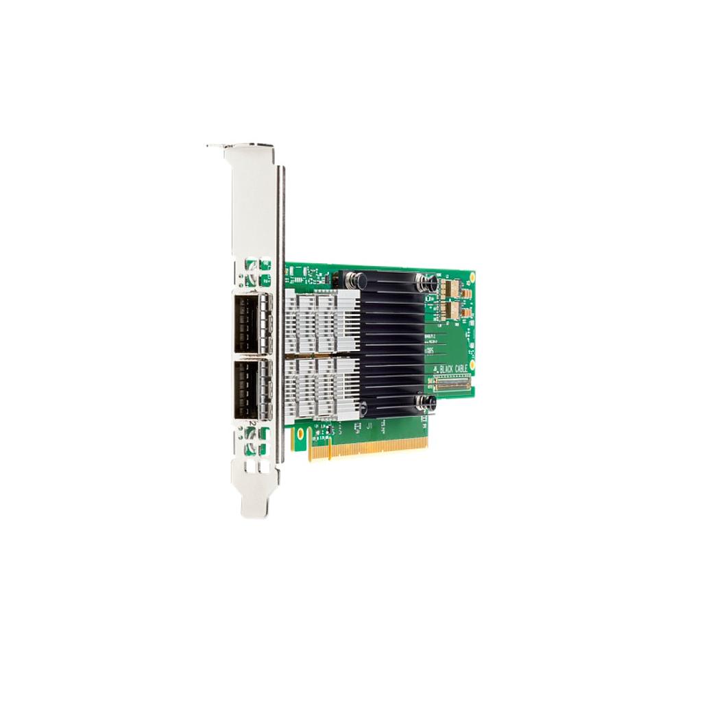 HPE InfiniBand HDR/Ethernet 200Gb 2-port QSFP56 PCIe4 x16 MCX653106A-HDAT Adapter - High Profile Bracket