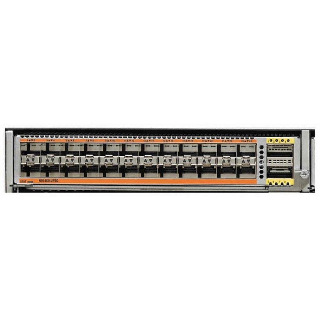 Cisco Nexus 56128P Expansion Module, 24x 10-Gbps SFP+ UP, 2 x QSFP+ fixed ports