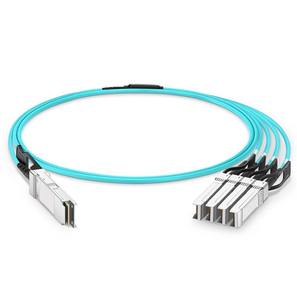 Arpers Breakout Cable óptico activo (AOC) 40G QSFP+ a 4x10G SFP+, 5m, compatible with Cisco