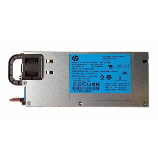 [656362-B21] 656362-B21 | HPE Power Supply 460W Common Slot Platinum Hot-Plug