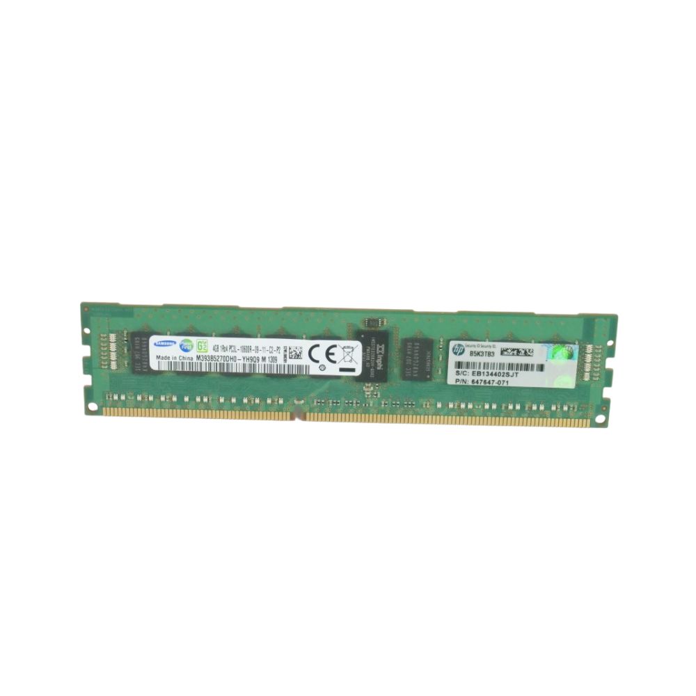 647893-B21 | HPE 4GB DDR3-1333 RDIMM 1Rx4 CAS-9 LV
