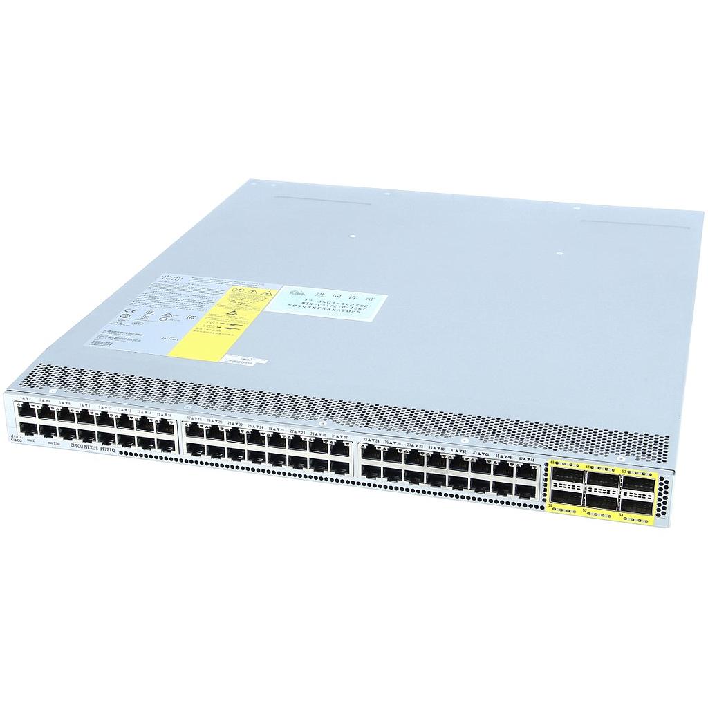 Cisco Nexus 3172TQ, 48 10GBase-T RJ-45 and 6 QSFP+ ports, choice of airflow and power supply