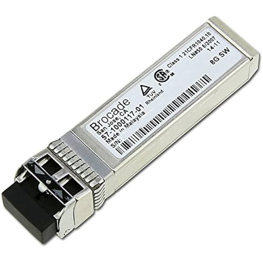 [57-1000117-01] Brocade 8G SFP+ Transceiver SWL Fibre Channel, 850nm, 150m, MMF, LC Dúplex connector (XBR-000163)