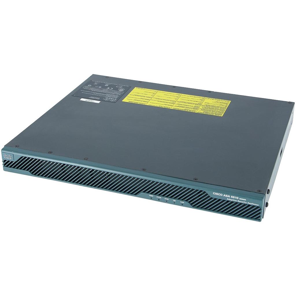 Cisco ASA 5510 SSL/IPsec VPN Edition includes 250 IPsec VPN peers, 50 SSL VPN peers, firewall services, 3 Fast Ethernet interfaces