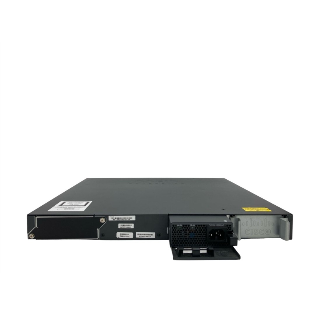 Cisco Catalyst 2960XR 48 10/100/1000 PoE+ ports (PoE budget of 740 W) and 2 SFP+ module slots, with one 1025W AC power supply, IP Lite
