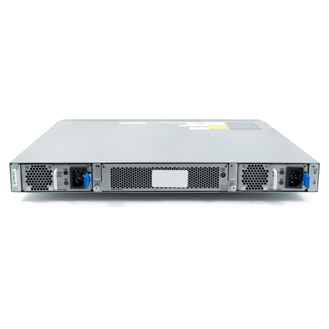 Cisco Nexus 2248TP Series 1GE Fabric Extender, 2 AC PS, 1 Fan Module (Standard Airflow/port side exhaust), 48x100/1000Base-T + 4x10GE