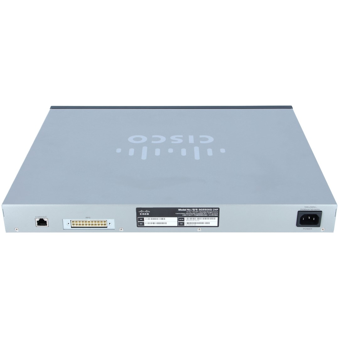 Cisco 550X Series SG550XG-24F Stackable Managed Switch, 24-Port 10G SFP+ & 2x 10 Gigabit base-T copper port (combo with 2 SFP+)
