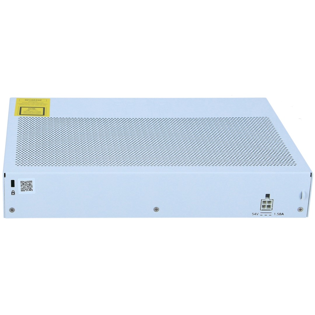 Cisco Business 350 Series CBS350-8P-E Managed Switch, 8-Port 10/100/1000 PoE+ 67W with 60W power budget & 2 Gigabit copper/SFP combo ports, PA UK, Switch