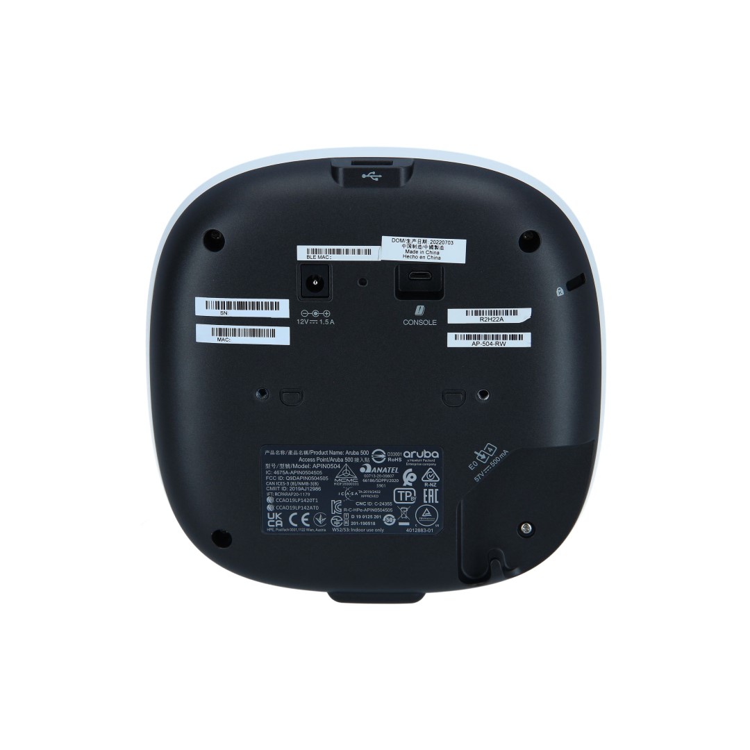 Aruba Networking AP-504 (RW) Dual Radio 2x2:2 802.11ax External Antennas Unified Campus AP