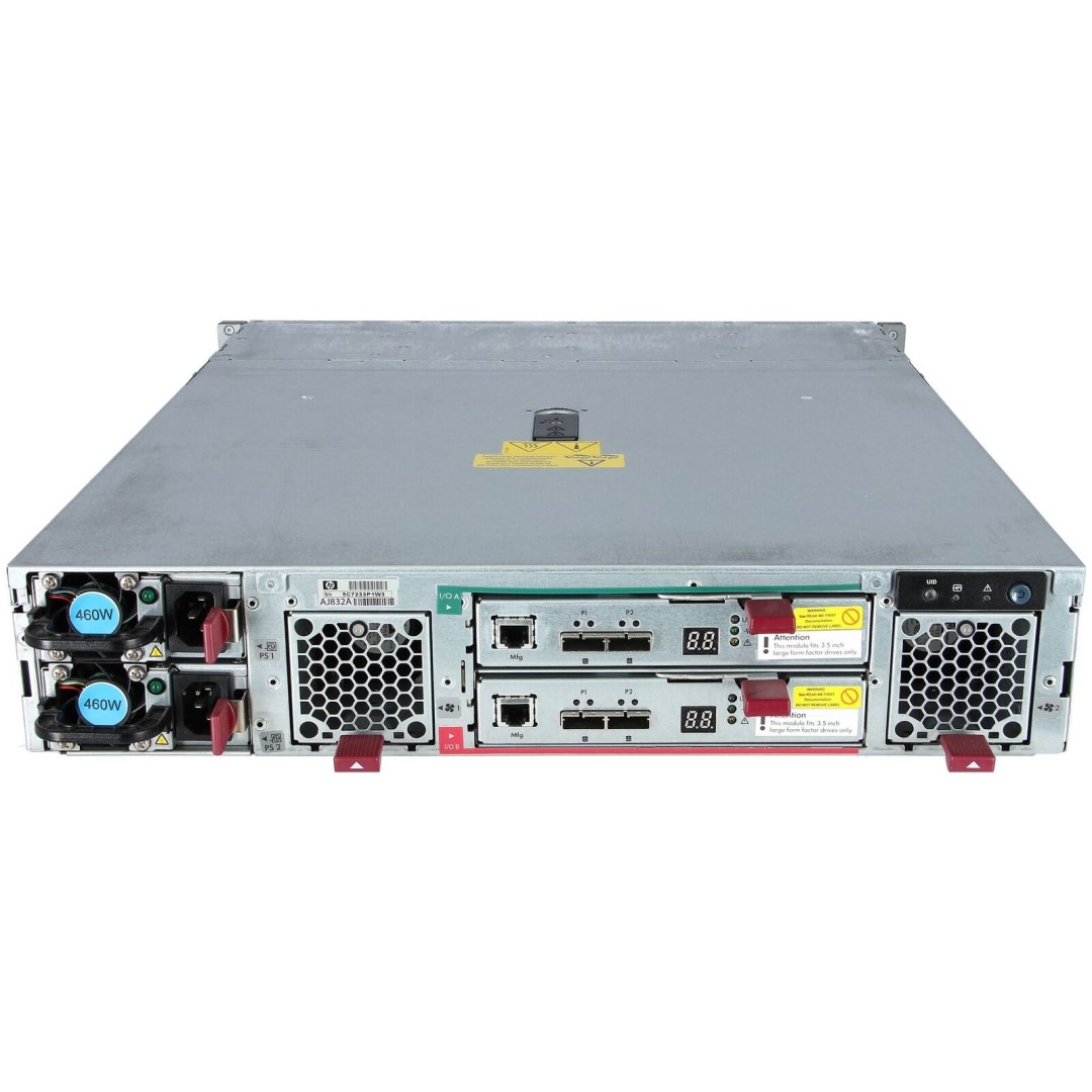 HPE D2600 12LFF 2U Storage Enclosure (2x power supplies & 2 fans & 2x 519316-001 6Gb SAS I/O Modules)