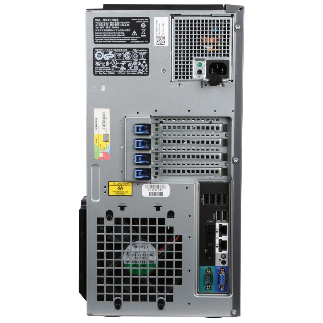 Dell PowerEdge T330, 8 LFF Drive Bays, CTO 5U (racked); PERC S130, iDRAC-8 (Enterprise), 4 x PCIe HP, V5