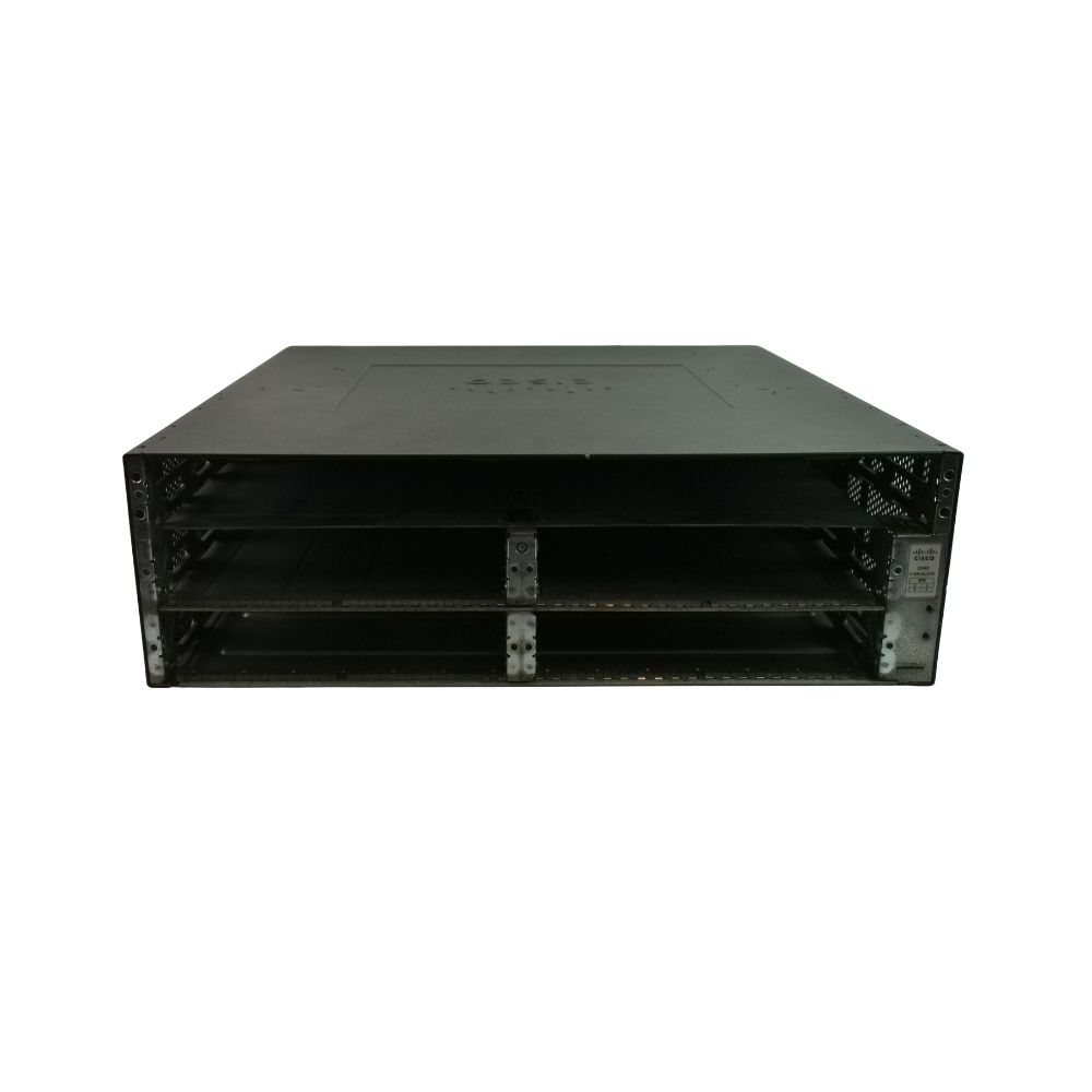 Cisco 3945 ISR con 3 puertos GE integrados, C3900-SPE150/K9, 4 ranuras para EHWIC, 4 ranuras para DSP, 1 ranura para ISM, 4 ranuras para SM, 256 MB de memoria Compact Flash predeterminada, 1 GB de memoria DRAM predeterminada, IP Base